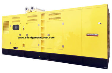 Sistema de generador amarillo del motor diesel de MITSUBISHI del color 50HZ 1100KW/1375KVA