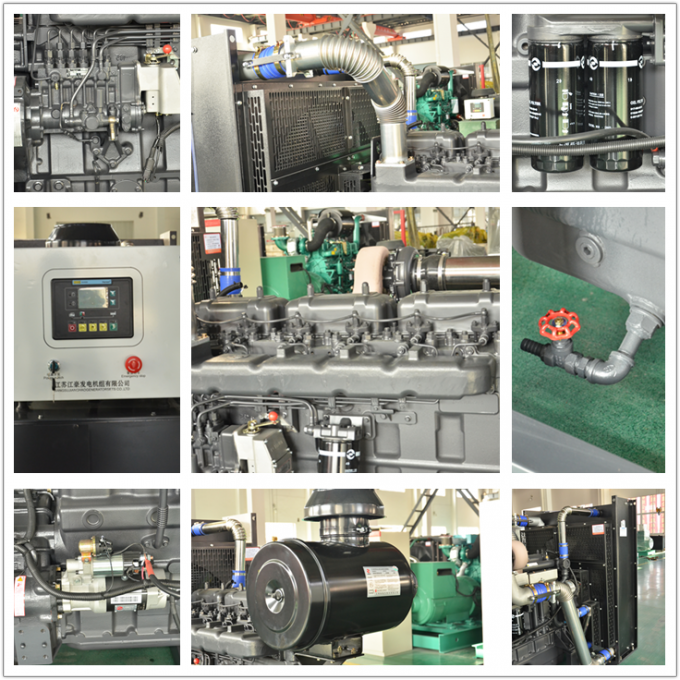 Generador diesel silencioso refrigerado por agua trifásico 250KW de la CA