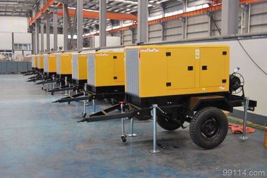 Lluvia - sistema de generador diesel montado remolque de la prueba con el motor del OEM de FG Willsion