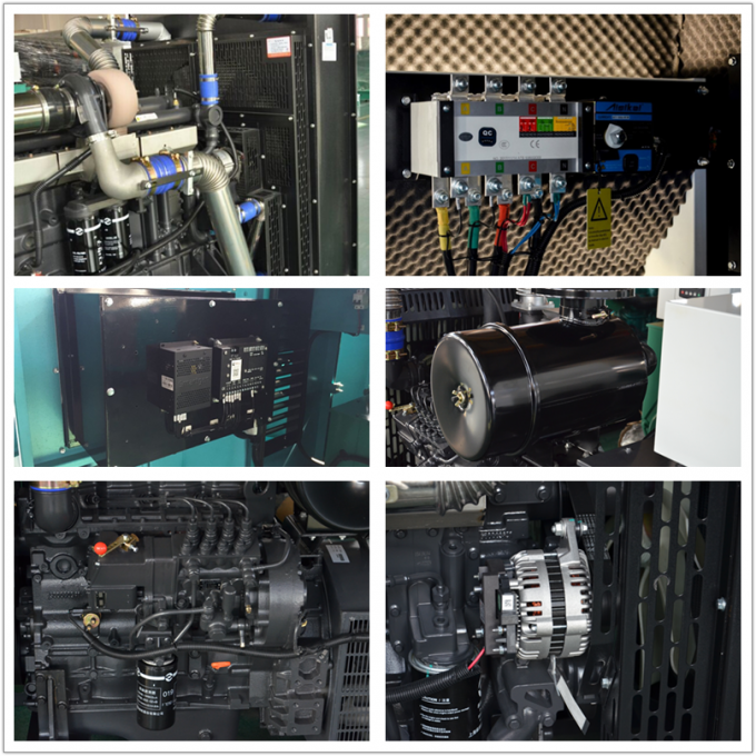 Sistema de generador diesel refrigerado por agua de la energía del precio 120kw de la CA de la serie de SDEC